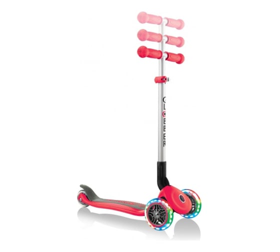 Самокат GLOBBER PRIMO FOLDABLE LIGHTS, Красный 432-102-2
