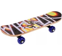Скейтборд деревянный Наша игрушка PVC колеса без света, размер доски 43x13 см, максимальная нагрузка до 45 кг, принт Оса 614762