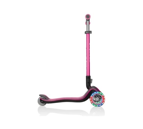 Самокат GLOBBER ELITE DELUXE FLASH LIGHTS, Розовый 449-110-3