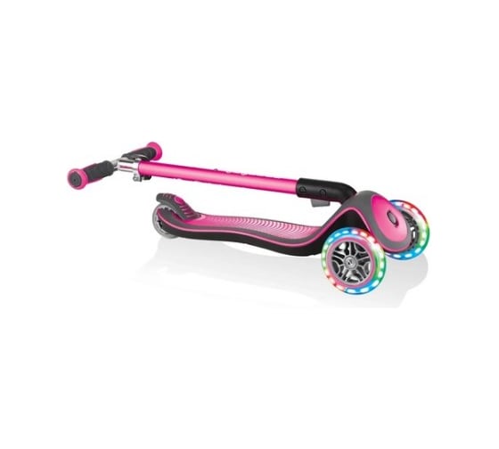 Самокат GLOBBER ELITE DELUXE LIGHTS, Розовый 444-410