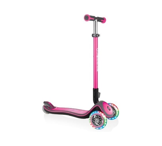 Самокат GLOBBER ELITE DELUXE LIGHTS, Розовый 444-410