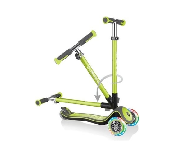 Самокат GLOBBER ELITE DELUXE LIGHTS, Зеленый 444-406