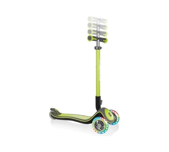 Самокат GLOBBER ELITE DELUXE LIGHTS, Зеленый 444-406