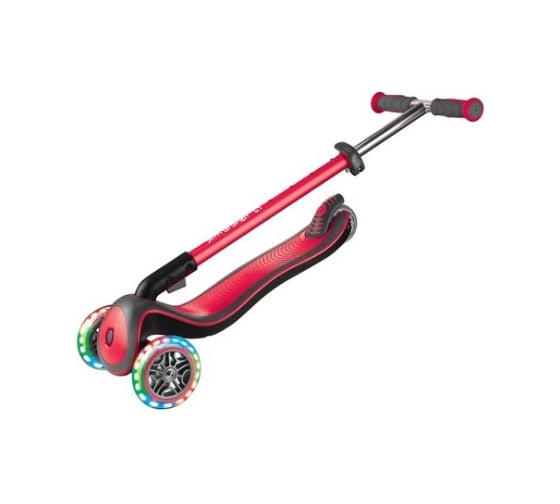 Самокат GLOBBER ELITE DELUXE LIGHTS, Красный 444-402