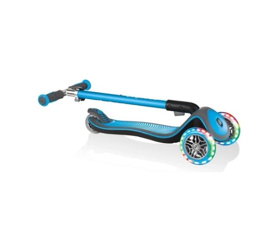 Самокат GLOBBER ELITE DELUXE LIGHTS, Голубой 444-401