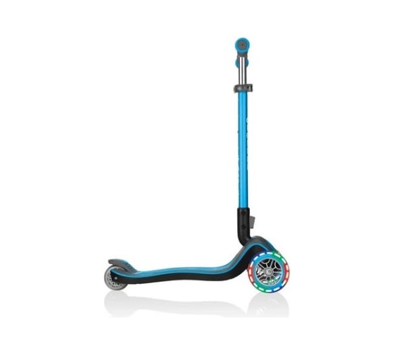 Самокат GLOBBER ELITE DELUXE LIGHTS, Голубой 444-401