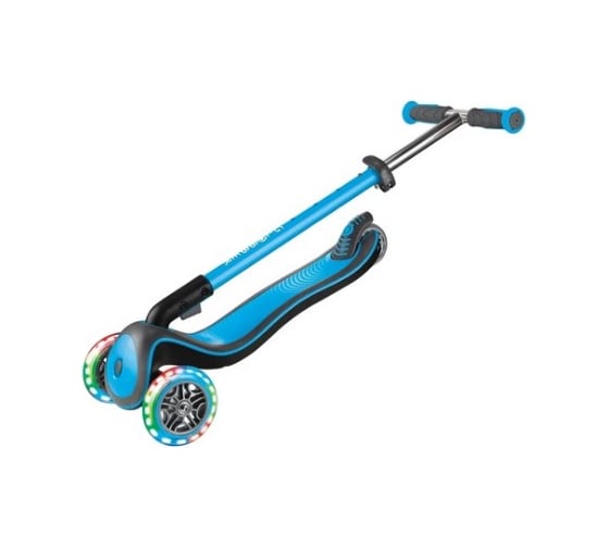 Самокат GLOBBER ELITE DELUXE LIGHTS, Голубой 444-401