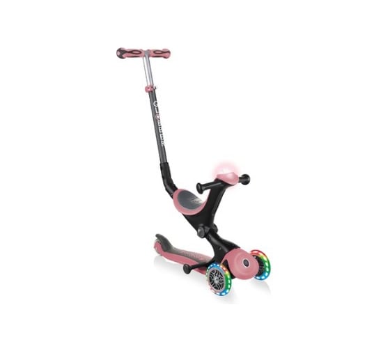 Самокат GLOBBER GO UP DELUXE PLAY LIGHTS, Пастельно-розовый 648-210 1
