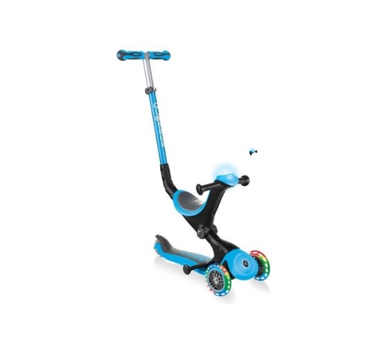 Самокат GLOBBER GO UP DELUXE PLAY LIGHTS, Голубой 648-101