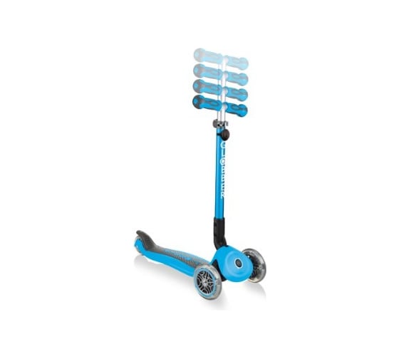 Самокат GLOBBER GO UP DELUXE PLAY LIGHTS, Голубой 648-101
