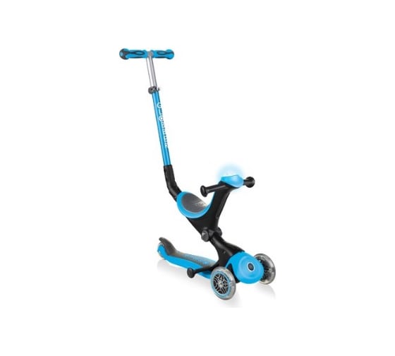 Самокат GLOBBER GO UP DELUXE PLAY LIGHTS, Голубой 648-101