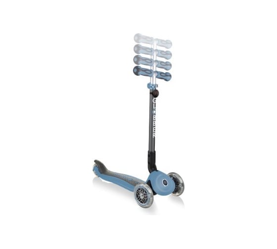 Самокат GLOBBER GO UP DELUXE PLAY LIGHTS, Пастельно-синий 648-200