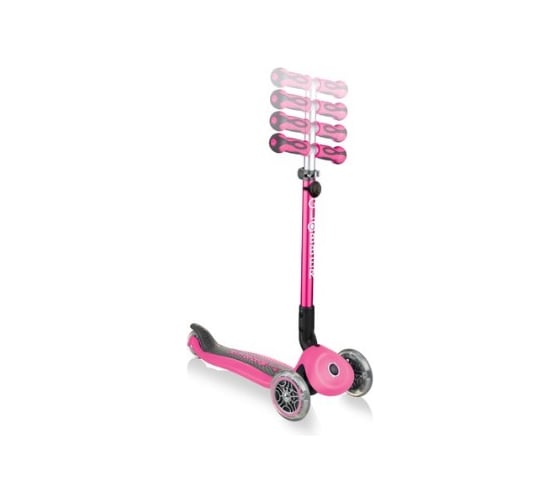 Самокат GLOBBER GO UP DELUXE PLAY LIGHTS, Розовый 648-110