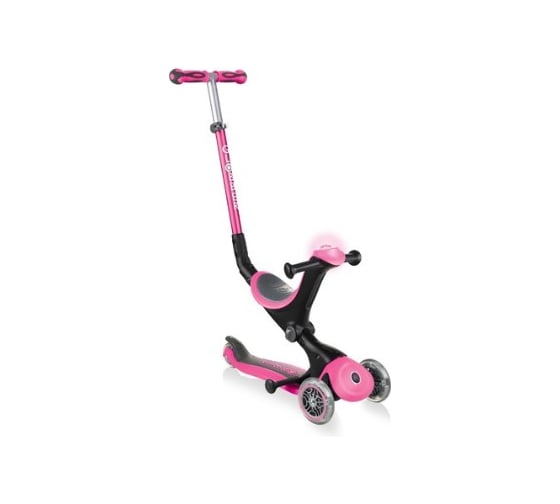 Самокат GLOBBER GO UP DELUXE PLAY LIGHTS, Розовый 648-110