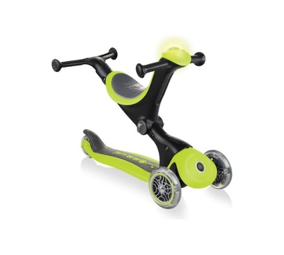 Самокат GLOBBER GO UP DELUXE PLAY LIGHTS, Зеленый 648-106