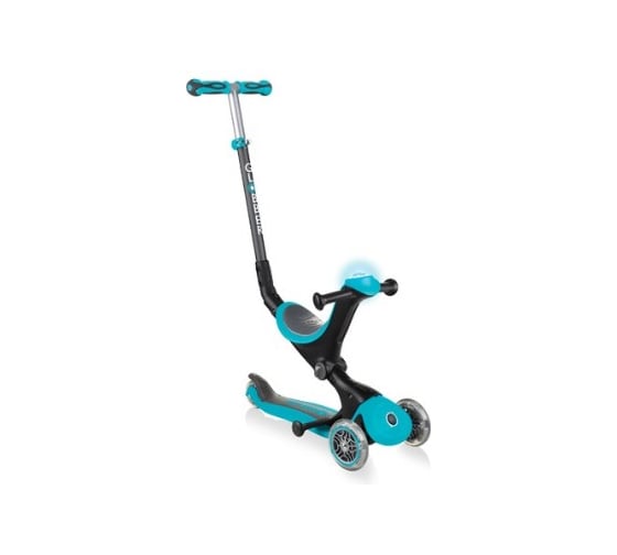 Самокат GLOBBER GO UP DELUXE PLAY LIGHTS, Бирюзовый 648-105
