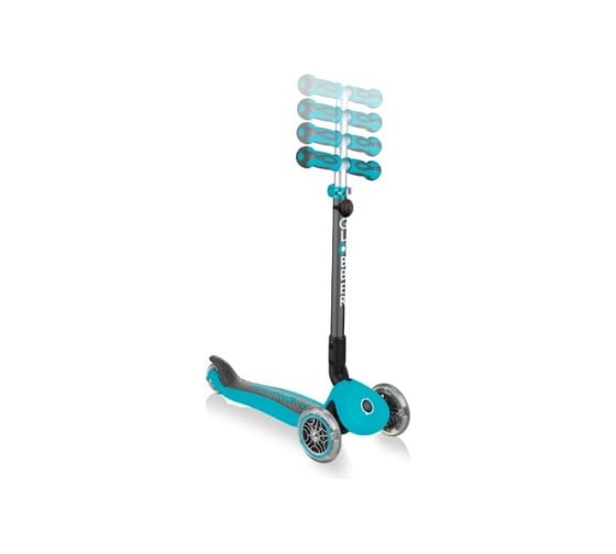 Самокат GLOBBER GO UP DELUXE PLAY LIGHTS, Бирюзовый 648-105