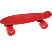 Скейтборд Наша Игрушка пластик 41x12 см, с большими PVC колесом, 6 см, без света, красный 614778