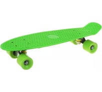 Скейтборд Наша Игрушка пластик 56 см, колеса PVC, крепления алюминиевые, зелёный 614744