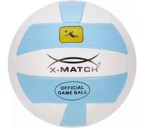 Мяч волейбольный X-match 2 слоя, ПВХ, машинная сшивка, камера резина 56305