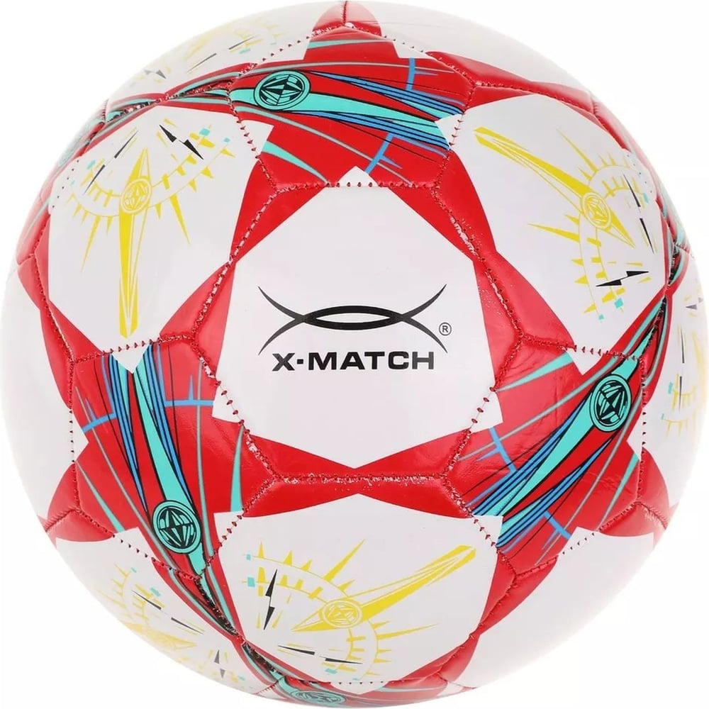 Мяч футбольный X-match 1 слой PVC, 1.6 мм, звезды 56501 - выгодная цена ...