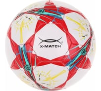 Мяч футбольный X-match 1 слой PVC, 1.6 мм, звезды 56501
