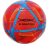 Мяч футбольный X-match 1 слой PVC, 1.6 мм, 280-300 г, PVC, размер 5 57099