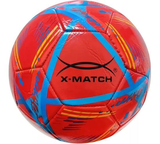 Мяч футбольный X-match 1 слой PVC, 1.6 мм, 280-300 г, PVC, размер 5 57099