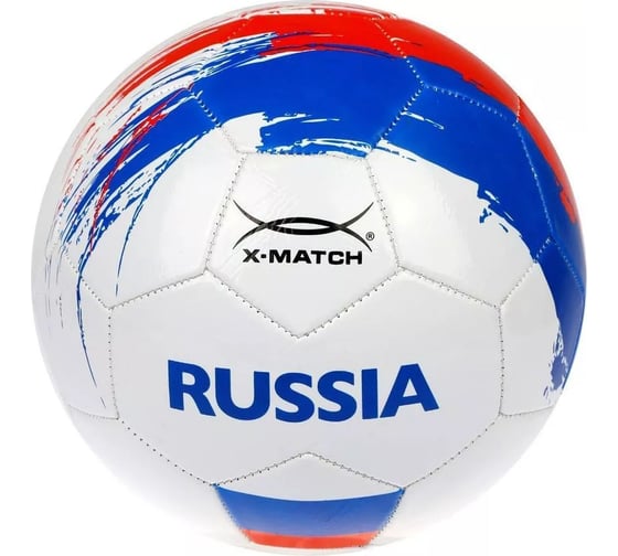 Мяч футбольный X-match Россия 1 слой PVC 1.6 мм 56451