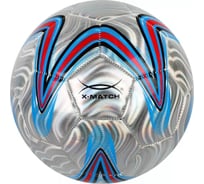 Мяч футбольный X-match 1 слой PVC, металлик 56487