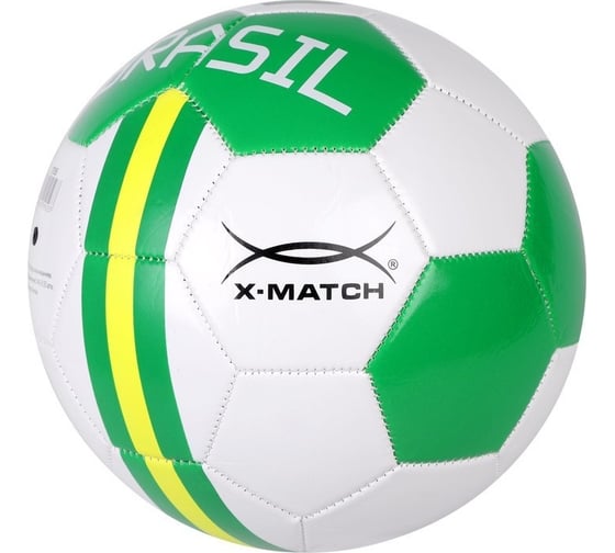 Мяч футбольный X-match "Бразилия" 1 слой, PVC, 1.6 мм, 300 г, размер 5 57056
