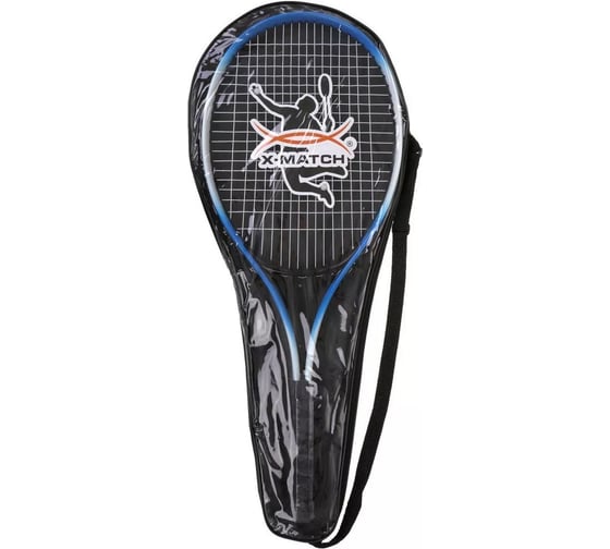 Ракетка для большого тенниса X-match 68.5x27 см, чехол, синяя 636325