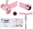 Самокат Moby Kids FLY, складной, 120 мм, PU, со светом, розовый 641392 2
