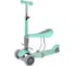 Самокат "Pony" 3 в 1, колеса PU со светом, мятный Moby Kids 641447 2