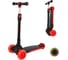 Самокат Moby Kids Runner, складной, широкая дека и светящееся колесо, 120 мм, PU 641278 1