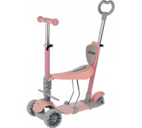 Самокат Moby Kids "Pony" 3 в 1, колеса PU со светом, розовый 641446