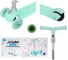 Самокат Moby Kids FLY, складной, 120 мм, PU, со светом, мятный 641391 2