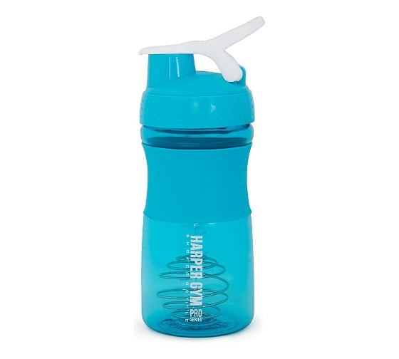 Шейкер Harper Gym Shaker Bottle S19 с венчиком, 500 мл, голубой 336 733