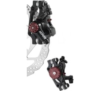 Тормоз дисковый механический REPUTE задний DSC-910R, МТБ, ротор180\160\140мм, pad01, без ротора, черный HQ-0015327