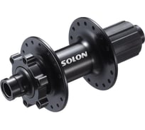 Втулка передняя SOLON DH909TR 32H DISC M12 142 мм, ось 12 мм, черная, крепление IS6, 2 промподшипника, под кассету HQ-0015347