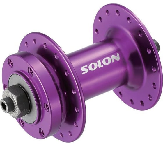 Втулка передняя SOLON DH701F 36H DISC M9 100 мм, эксцентрик, черная, крепление IS6 HQ-0015340