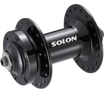 Втулка передняя SOLON DH802F 36H DISC M9 100 мм, эксцентрик, черная, крепление IS6 HQ-0015342