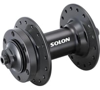 Втулка передняя SOLON DH901YF 36H DISC M9 100 мм, эксц, черная, крепление IS6, 2 промподшипника HQ-0015344