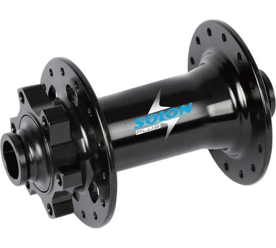 Втулка передняя SOLON DH938TF BOOST 32H DISC M15 110 мм, ось 15 мм, черная, крепление IS6, 2 промподшипника HQ-0015352
