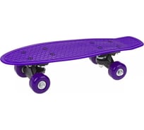 Скейтборд-пенниборд Наша Игрушка пластик, 43 см, колеса PVC, крепления пластик, фиолетовый 614724