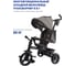 Велосипед детский трехколесный складной Moby Kids 5 в 1 Voyager 360, серый 649307 5