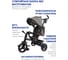 Велосипед детский трехколесный складной Moby Kids 5 в 1 Voyager 360, серый 649307 9