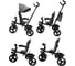 Велосипед детский трехколесный складной Moby Kids 5 в 1 Voyager 360, серый 649307 10