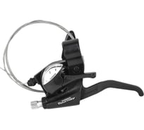 Шифтер/ручка тормоза Shimano TOURNEY ST-EF40-F 3sp, левая, 3-пер., трос 1750 мм, черный HQ-0013892