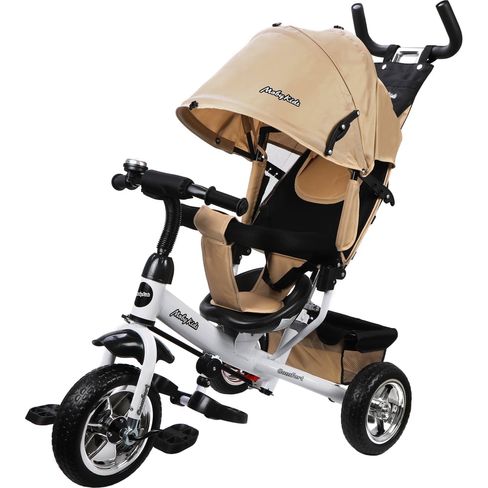 Велосипед трехколесный Moby Kids Moby Kids Comfort 10x8 EVA, бежевый ...